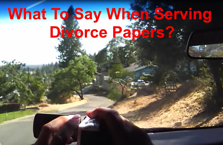 What To Say When Serving Divorce Papers?