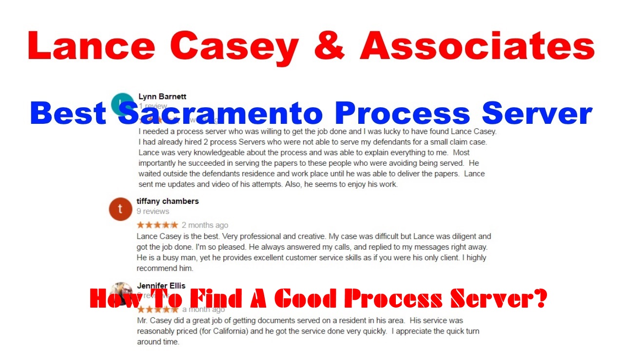 How To Find A Good Process Server